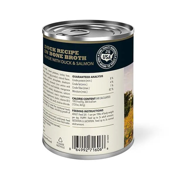 Acana Premium Chunks Wet Dog Food - Duck Recipe in Bone Broth 12x 363g