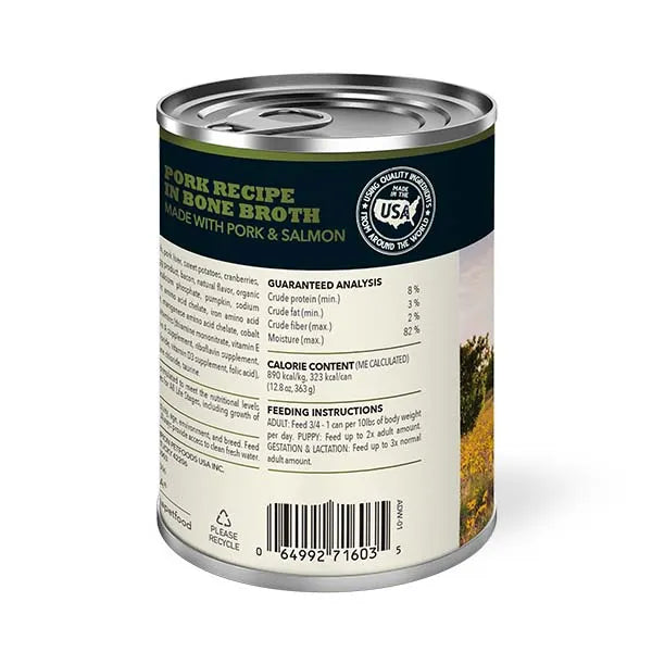 Acana Premium Chunks Wet Dog Food - Pork Recipe in Bone Broth 12x 363g