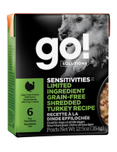 Go! | Sensitivities | LID GF Shredded Turkey 12/12.5OZ