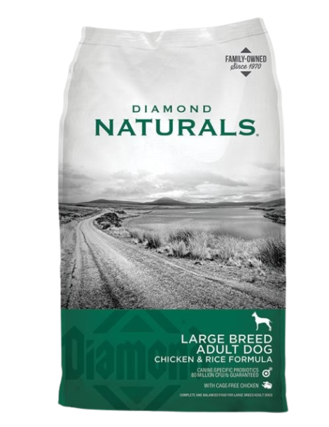 Diamond | Naturals | Large Breed | Chicken & Rice 40LB