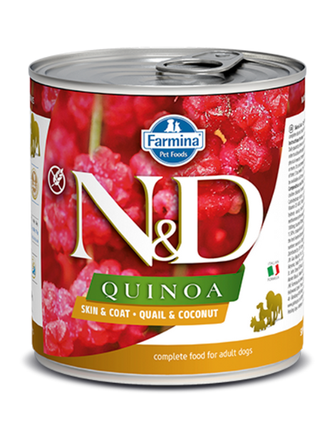 FARMINA | N&D Quinoa | Skin & Coat | Quail and Coconut