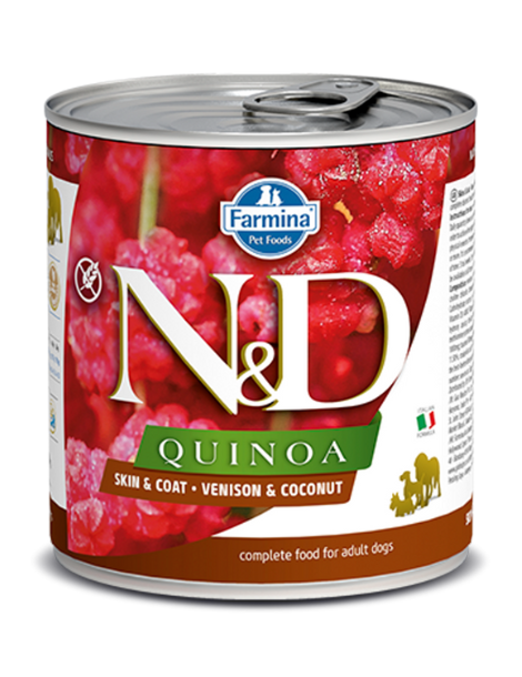 FARMINA | N&D Quinoa | Skin & Coat | Venison and Coconut