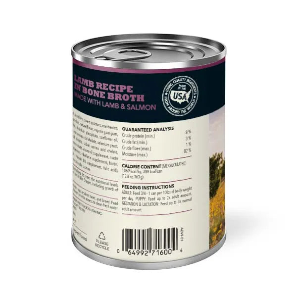 Acana Premium Chunks Wet Dog Food - Lamb Recipe in Bone Broth 12x 363g