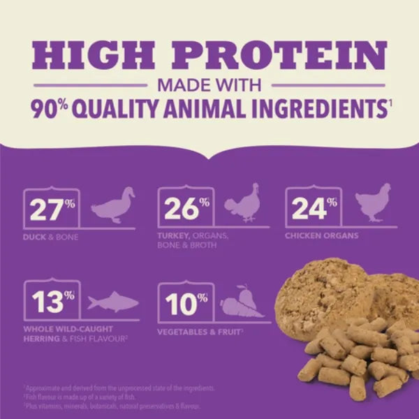 Acana Bone Broth Infused Freeze-Dried Morsels for Dogs - Duck Recipe With Turkey & Chicken Liver