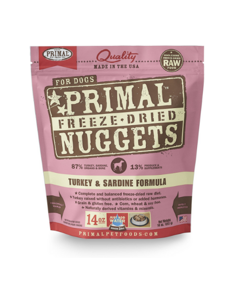 Primal | Freeze Dried | Turkey Sardine 28OZ