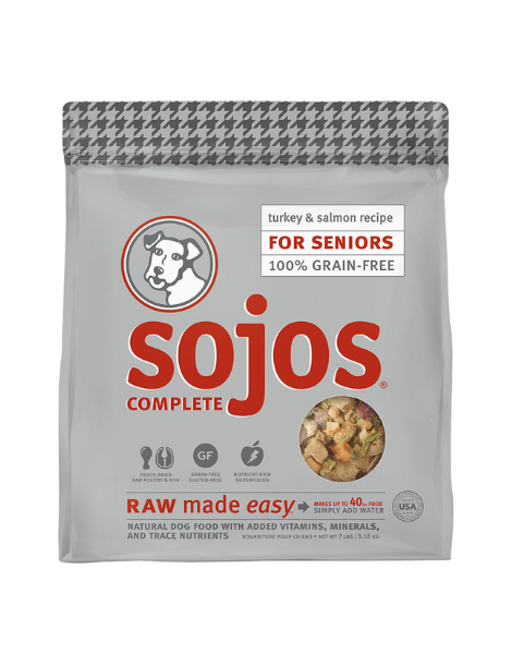 Sojos | Freeze Dried Turkey & Salmon Senior Recipe 7LB
