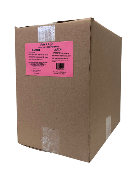 Pets 4 Life | Raw Rabbit 20LB