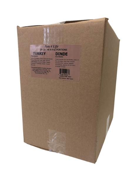 Pets 4 Life | Raw Turkey 20LB