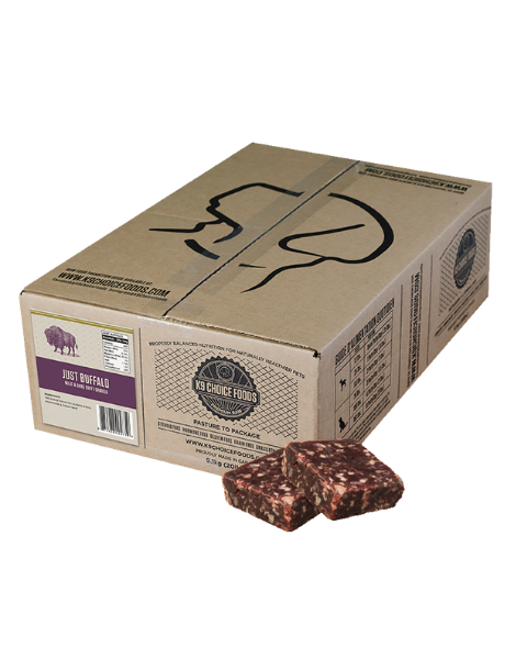 K9 Choice Raw | Just Buffalo | Meat & Bone Formula 20LB