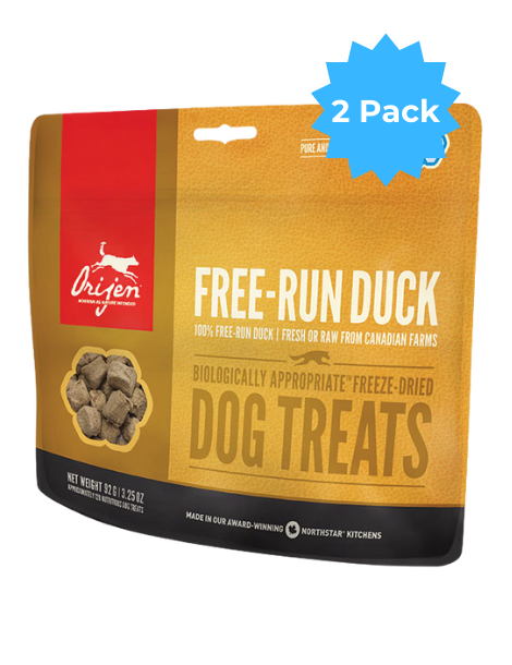 ORIJEN | Freeze-Dried Treats | Free-Run Duck (2 Pack)