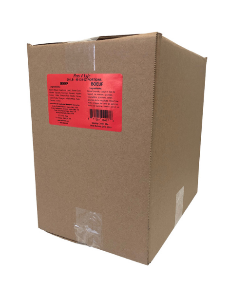 Pets 4 Life | Raw Beef Patties 20LB