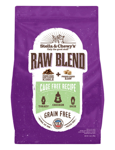 Stella & Chewy's Cat | Raw Blend | Cage Free Turkey, Chicken & Duck